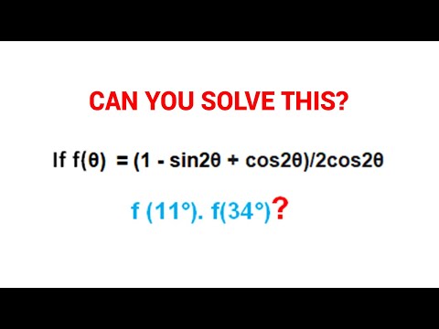 Find the value of f(11°)f(34°)